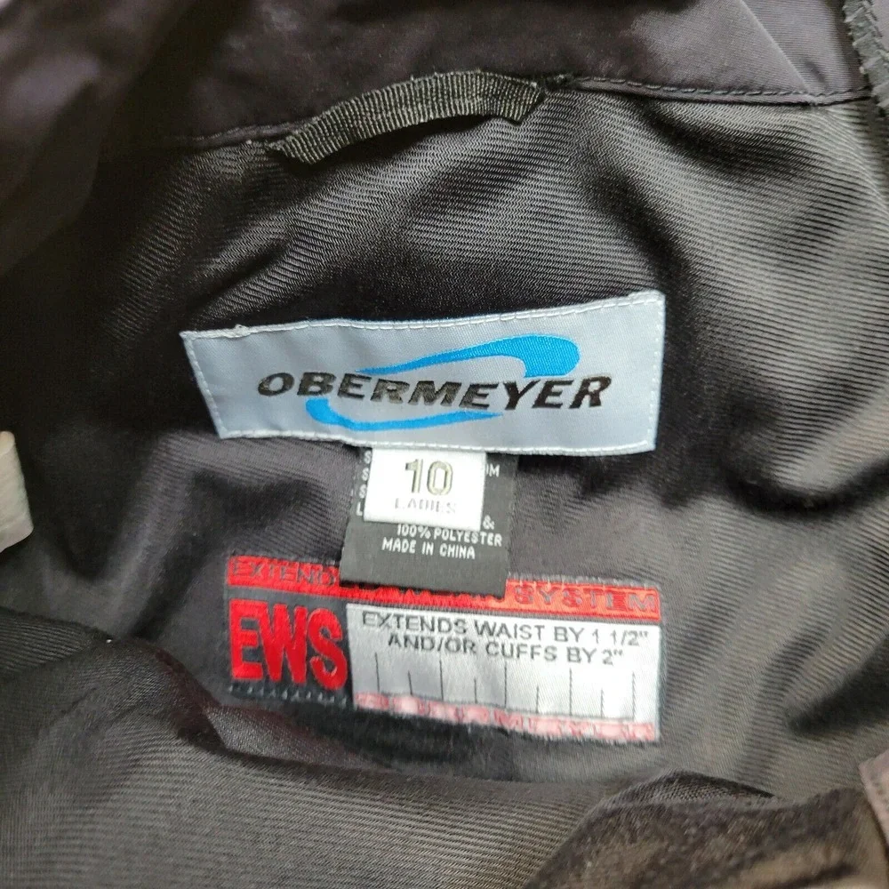 Obermeyer Ski Pants Womens 10 Snow‎ Winter Cargo Windbreaker Parachute Pipe EWS